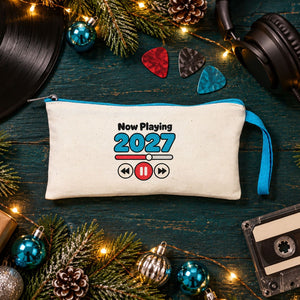 Estuche de Navidad – 9 diseños de Navidad y Año Nuevo 2027, estuche de tela con cremallera en 6 colores 21 × 10 cm – algodón - Pamusan.es