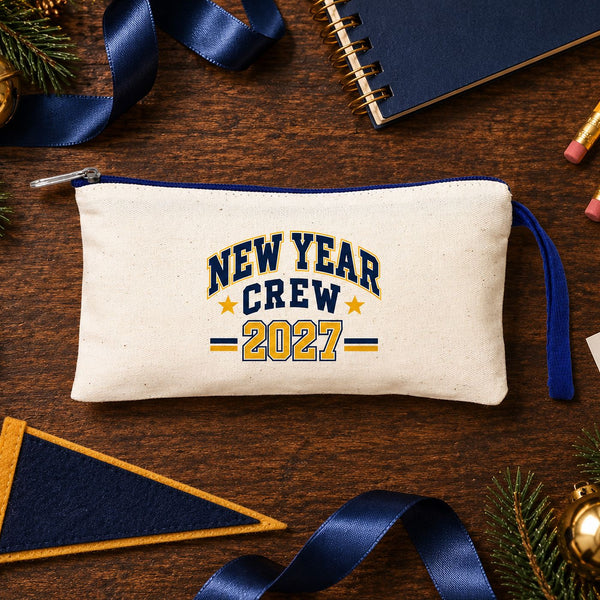 Estuche de Navidad – 9 diseños de Navidad y Año Nuevo 2027, estuche de tela con cremallera en 6 colores 21 × 10 cm – algodón - Pamusan.es