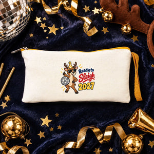 Estuche de Navidad – 9 diseños de Navidad y Año Nuevo 2027, estuche de tela con cremallera en 6 colores 21 × 10 cm – algodón - Pamusan.es