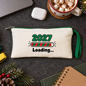 Estuche de Navidad – 9 diseños de Navidad y Año Nuevo 2027, estuche de tela con cremallera en 6 colores 21 × 10 cm – algodón - Pamusan.es