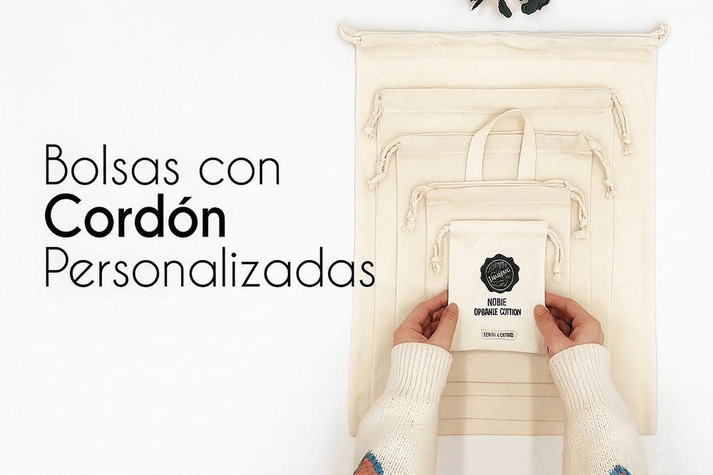 Bolsas con cordón personalizadas - Pamusan.es