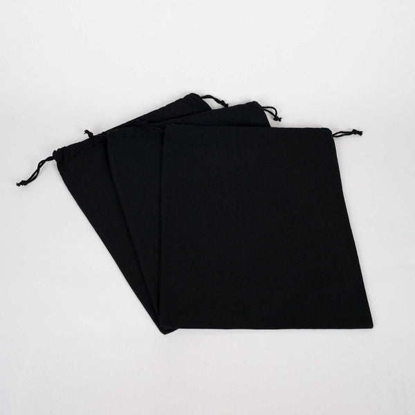 Christmas Drawstring Gift Bags Bulk – 12" × 16" (30 × 40 cm) Cotton Bags in Red, Black or Natural, 9 Holiday & New Year 2027 Designs - Pamusan.com
