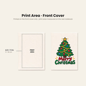 Christmas Journal Bulk – Canvas Notebook A5 5.5" × 7.9" (14 × 20 cm), 9 Holiday & New Year 2027 Designs, Natural or Black Cover - Pamusan.com