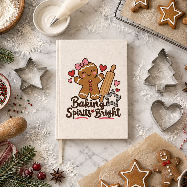 Christmas Journal Bulk – Canvas Notebook A5 5.5" × 7.9" (14 × 20 cm), 9 Holiday & New Year 2027 Designs, Natural or Black Cover - Pamusan.com