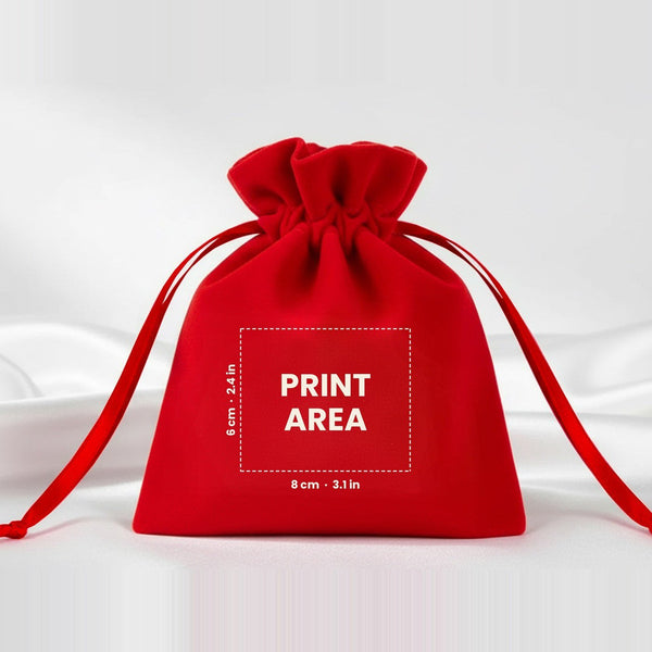 Christmas Party Favors – Velvet Gift Bags 4" × 5" (10 × 13 cm) with Rose Top Drawstring, Red, Green or Black, 9 Holiday & New Year 2027 Designs - Pamusan.com