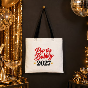 Colorful Tote Bags Bulk – Christmas & New Year 2027 Cotton Totes 16" × 14" (40 × 35 cm) with Black, Red or Orange Handles, 9 Designs - Pamusan.com