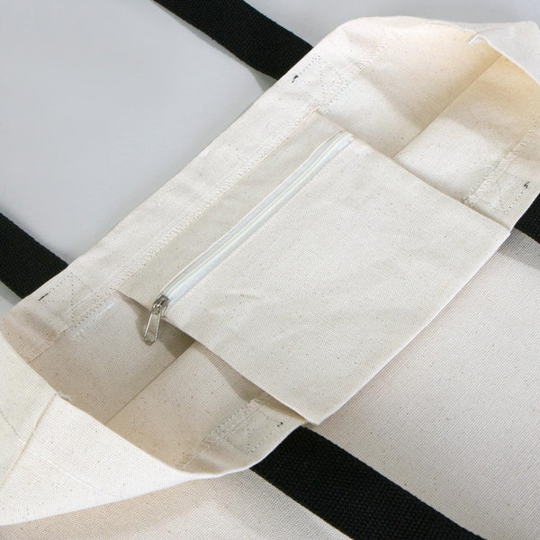 Bolsillo interior con cremallera de la bolsa de lona - Pamusan