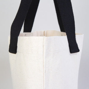 Asa tejida negra de la bolsa de lona, detalle - Pamusan