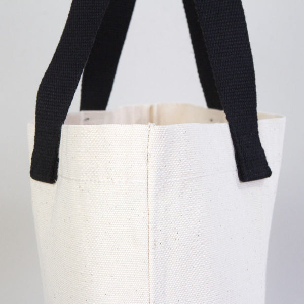 Asa tejida negra de la bolsa de lona, detalle - Pamusan
