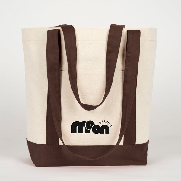 Bolsa de lona impresa con un logo de ejemplo - Pamusan.es