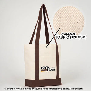 Bolsa de lona impresa con primer plano de la lona de 320 g/m² - Pamusan.es