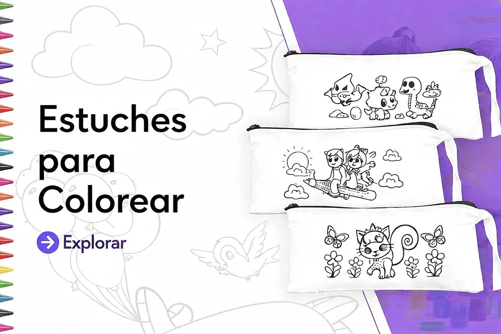 Estuches para colorear - Pamusan.es