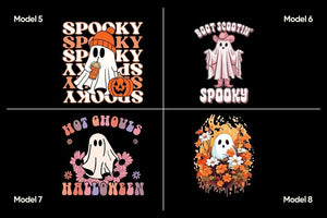 Halloween Kids Backpack – Trick or Treat Bag with Ghost, Pumpkin & Witch Prints – 12 Spooky Designs - Pamusan.com