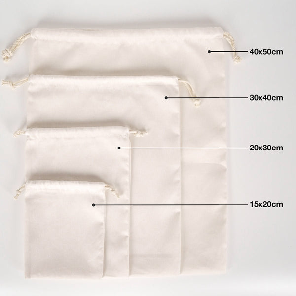 Laminated 16" x 20" (40 x 50 cm) Cotton Drawstring Pouch - 4 oz - Pamusan.com