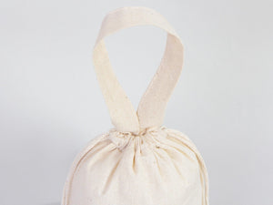 Merry Christmas and New Year Cotton Bags – Custom Family or Company Gift Pouches with Logo & Text — logo detail | Pamusan
