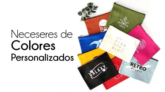Neceseres de colores personalizados - Pamusan.es
