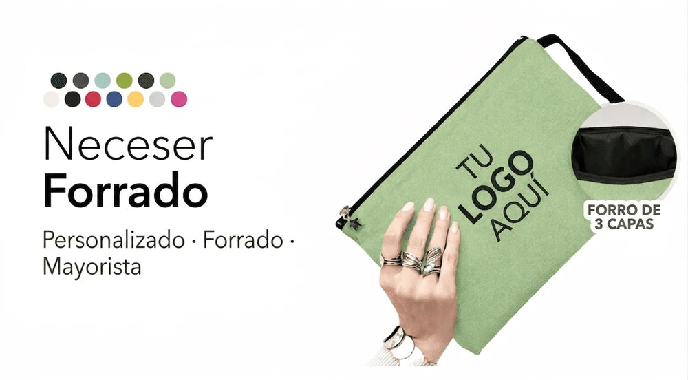 Neceseres con cremallera forrados - Pamusan.es