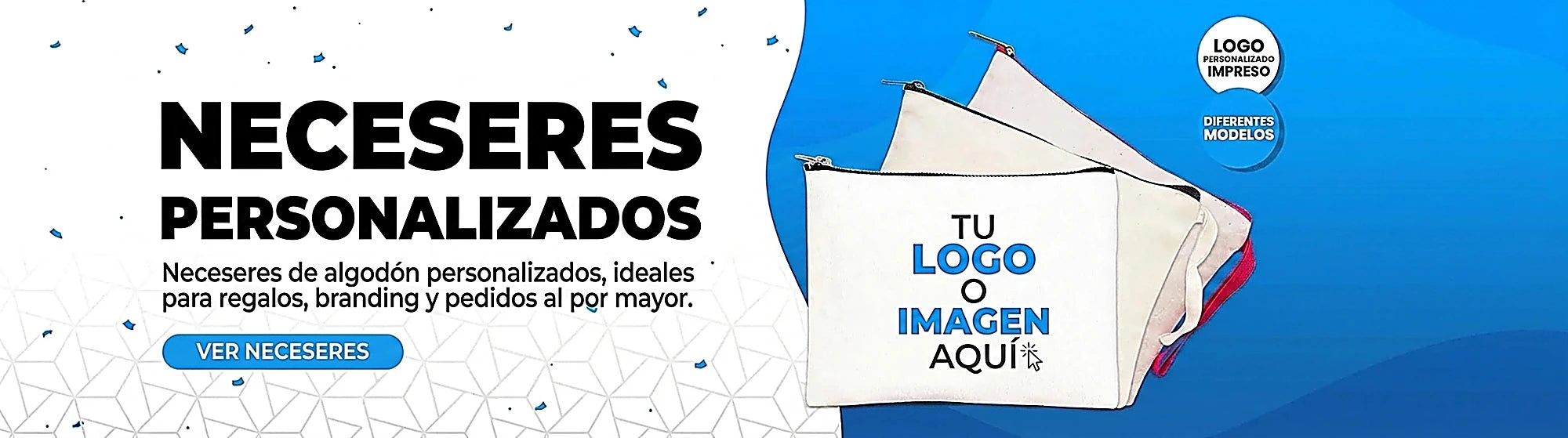 Neceseres de algodón personalizados al por mayor - Pamusan.es
