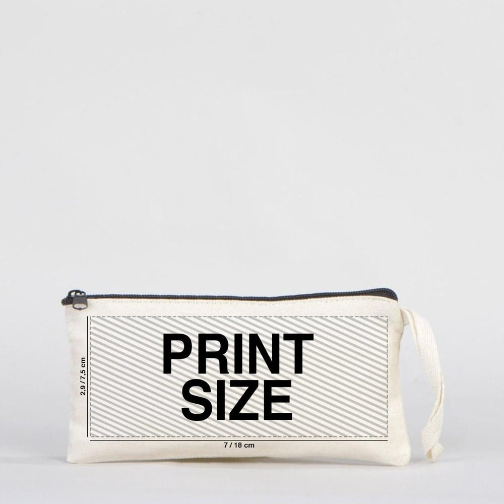 New Year Cotton Pencil Pouch 8" × 4" (21 × 10 cm) – Personalized Holiday Gift Bag - Pamusan.com