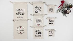 Bolsas Bachelorette Hangover Kit – Bolsa de recuperación personalizada para bodas y fiestas
