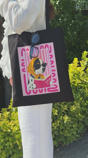 Bolsa de algodón negra – 35 × 40 cm Bolsas reutilizables en blanco al por mayor