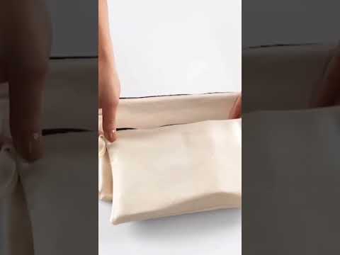 Bolso clutch personalizable – 25 × 18 cm bolsa de algodón sin forro con cremallera
