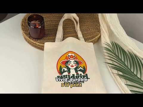Bolsa de algodón personalizada – 23 × 23 cm ligera, reutilizable con impresión personalizada