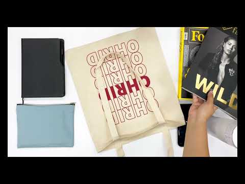 Bolsa de mano navideña con nombre personalizado 35 × 40 cm