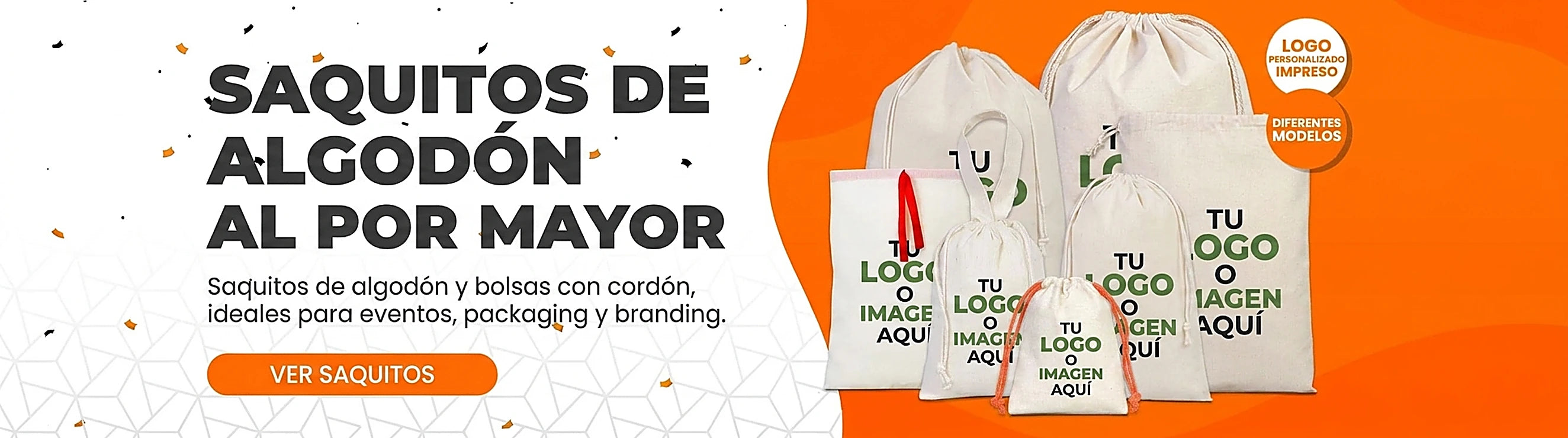 Saquitos de algodón personalizados al por mayor - Pamusan.es