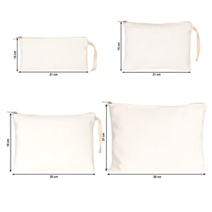 Sublimation Printed Laminated Cotton Clutch Pouch – 10" × 7" (25 × 18 cm) - Pamusan.com